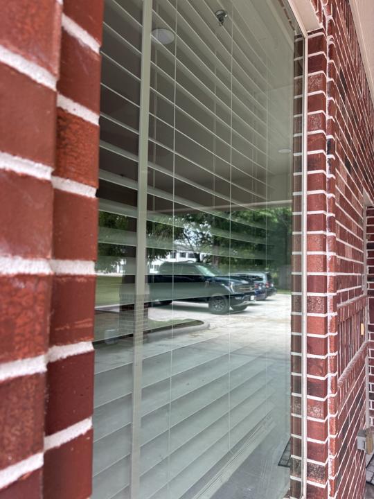 Window with blinds after cleaning